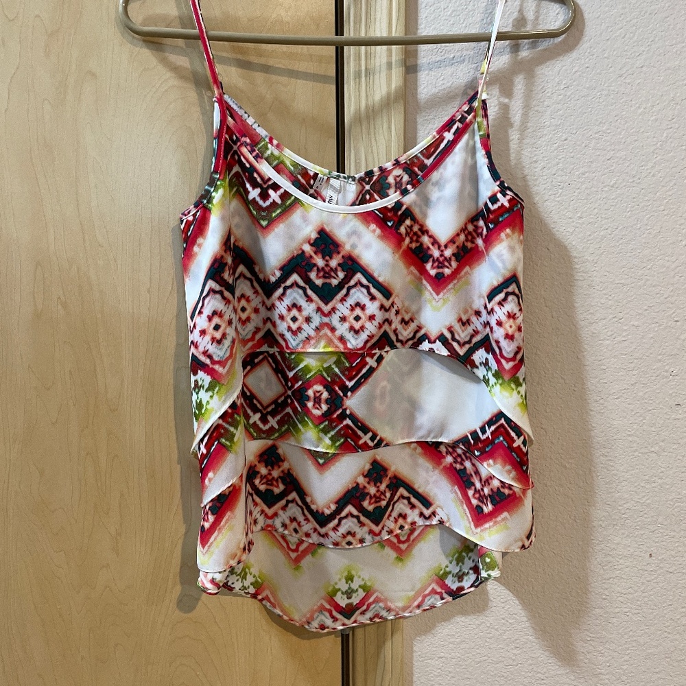 Women Small Maurice’s Flutter Layer Sexy Spaghetti Strap Top